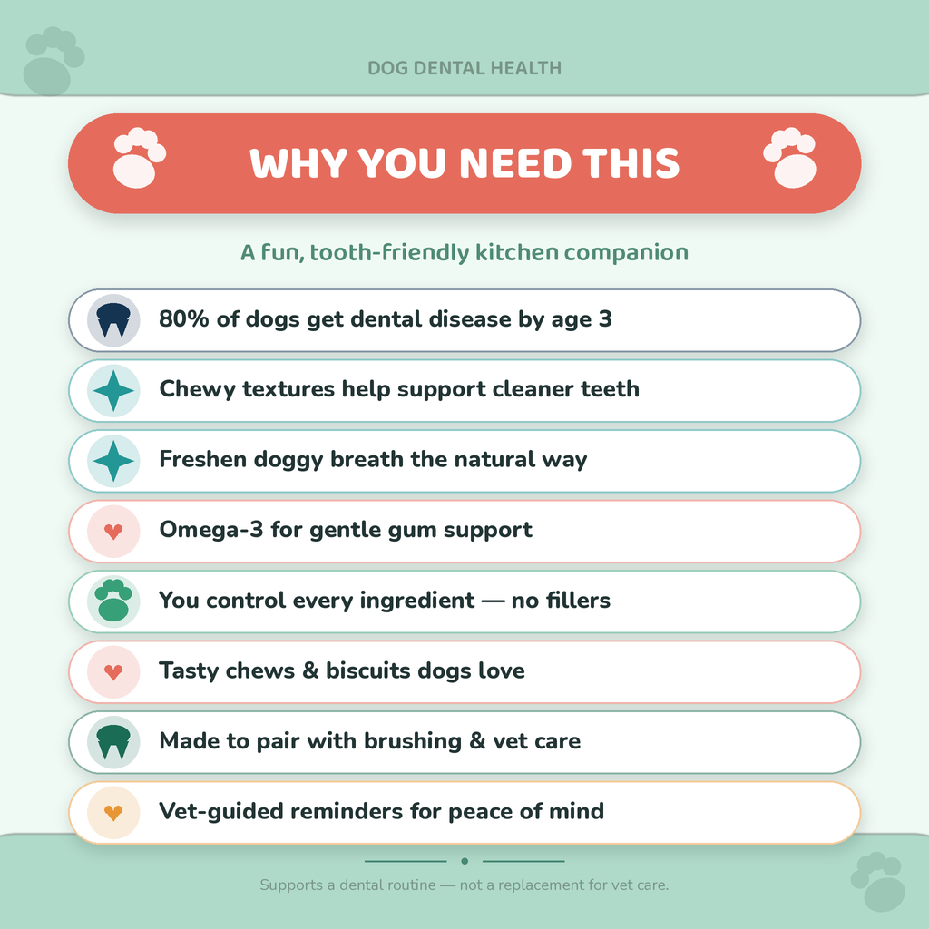 Dog Dental Health: 30 Recipes that Support Dental Health