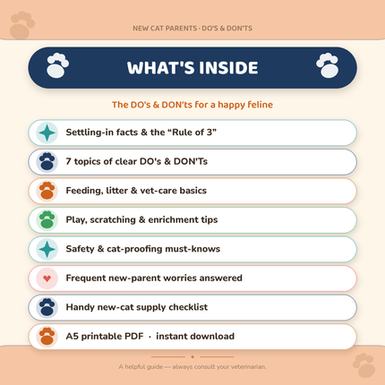 New Cat Parents: The DO'S & DONT'S