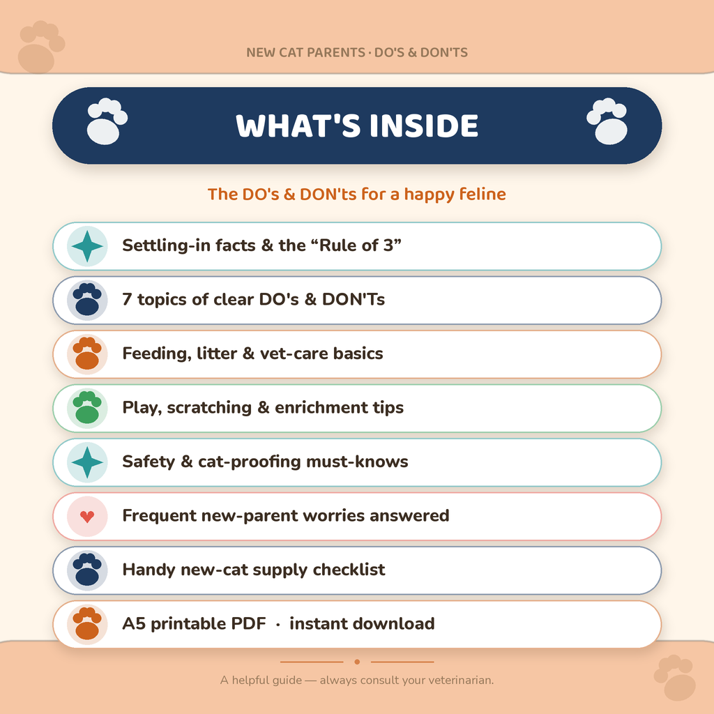 New Cat Parents: The DO'S & DONT'S
