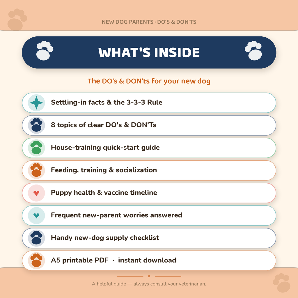 New Dog Parents: The DO'S & DONT'S