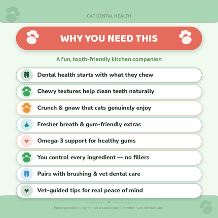 Cat Dental Health: 30 Recipes for Cat Dental Health