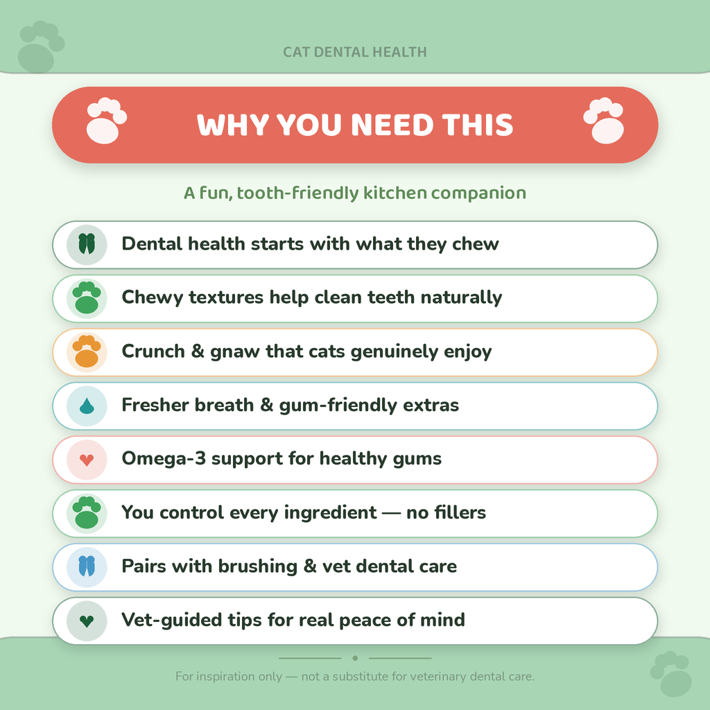 Cat Dental Health: 30 Recipes for Cat Dental Health