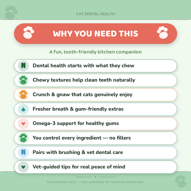 Cat Dental Health: 30 Recipes for Cat Dental Health