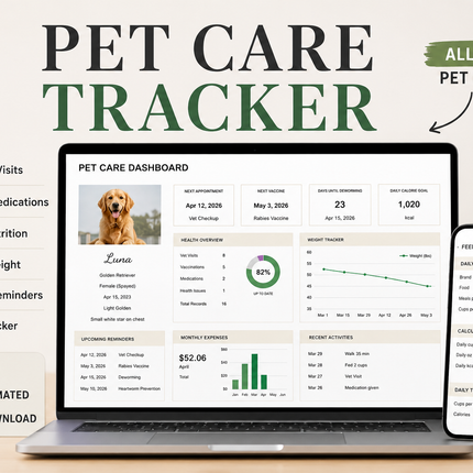 Premium Pet Care Tracker