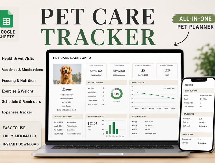 <h1>The perfect Pet Care Tracker</h1>