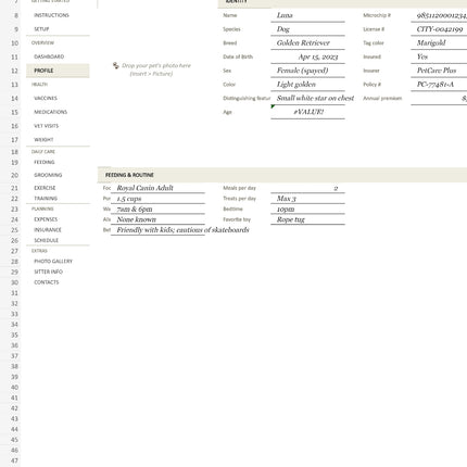 Premium Pet Care Tracker