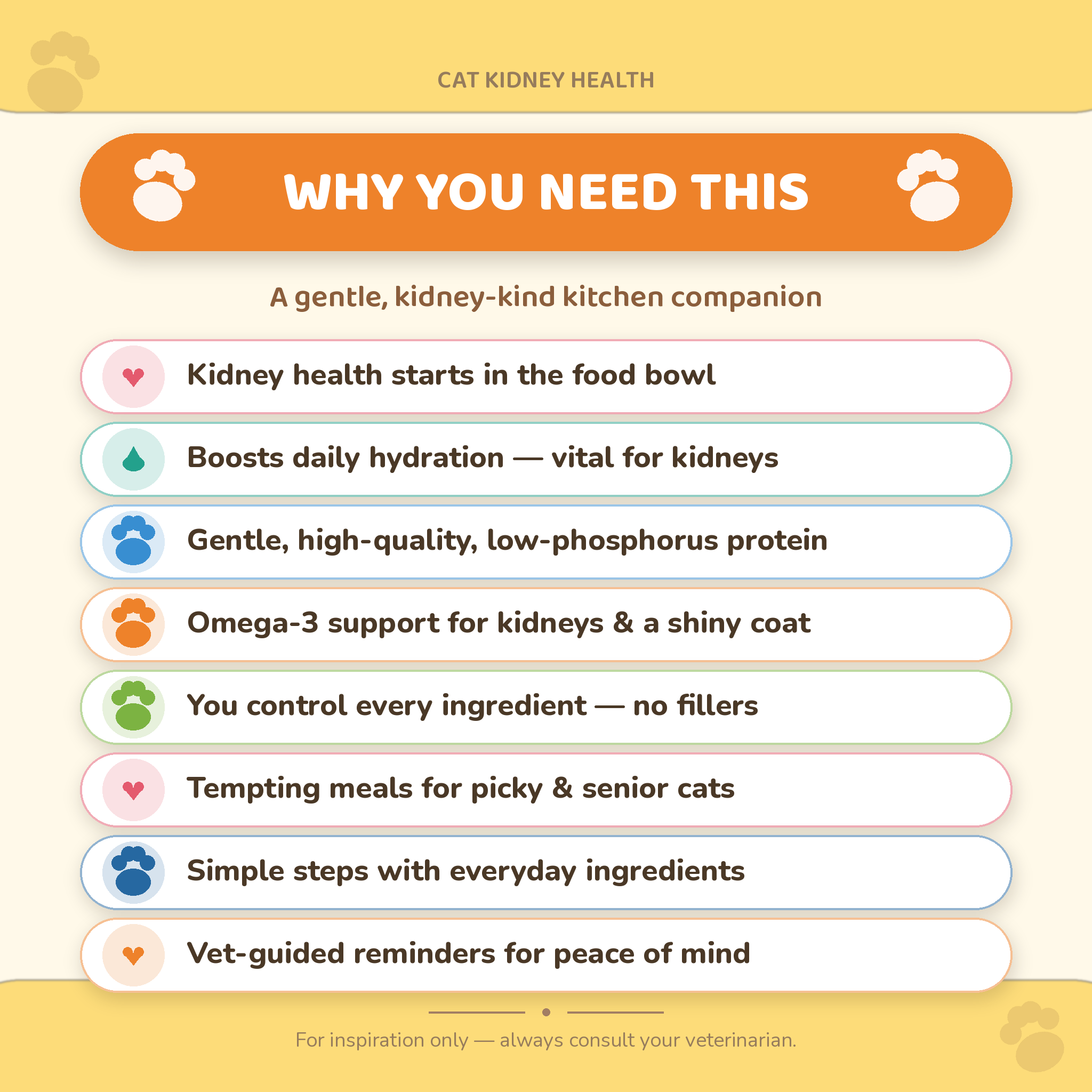 Cat Kidney Health Recipe Book — 30 Kidney-Friendly Meals, Broths & Treats